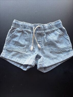Cat & Jack Light Blue Denim Look Girls Shorts